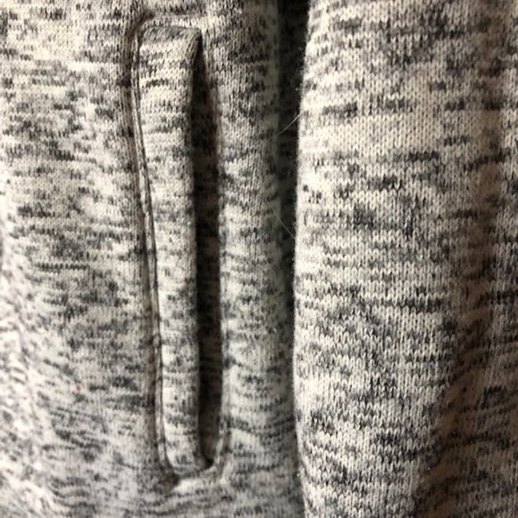 Beverly Hills Polo Club Gray Marled Zip-Up Knit Jacket Sweater XL - Picture 8 of 9